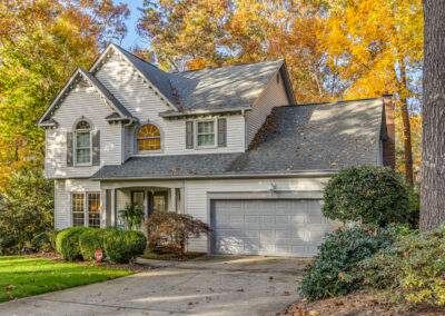 Lovely fall home exterior photography in Greenville County, SC
