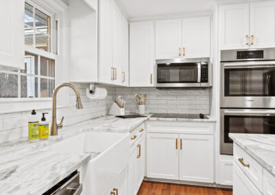 Clean, bright kitchen photo for Airbnb vacation rental in Greenville, SC