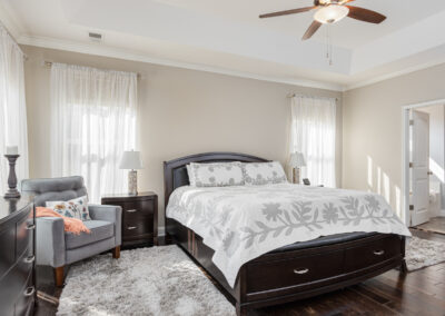 Fresh bedroom photo for real estate listing in Greenville, SC