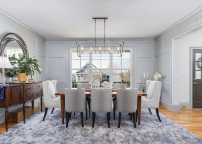 Luxury dining room photography for custom built home in Greenville, SC