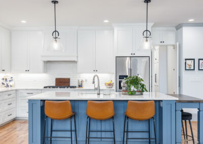 Bright kitchen interior photography for custom home builder in Greenville, SC