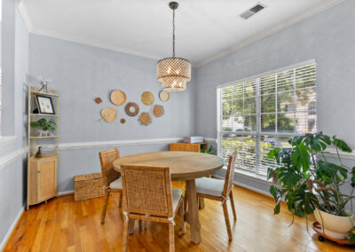 Bright cozy dining room photography in Greenville, SC