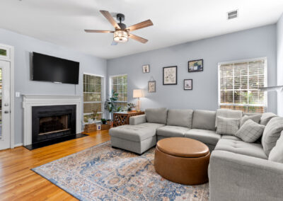 Photo of a comfortable living room in Simpsonville, SC