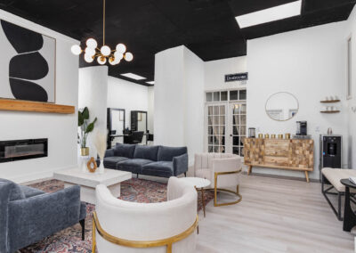 Waiting room photo of commercial salon on Greenville Sc